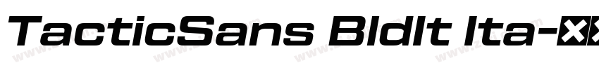 TacticSans BldIt Ita字体转换